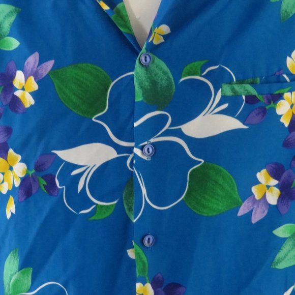 Vintage Hawaiian Shirt - Loud Floral Pattern by Hilo Hattie - Men's Large - Picture 3 of 10